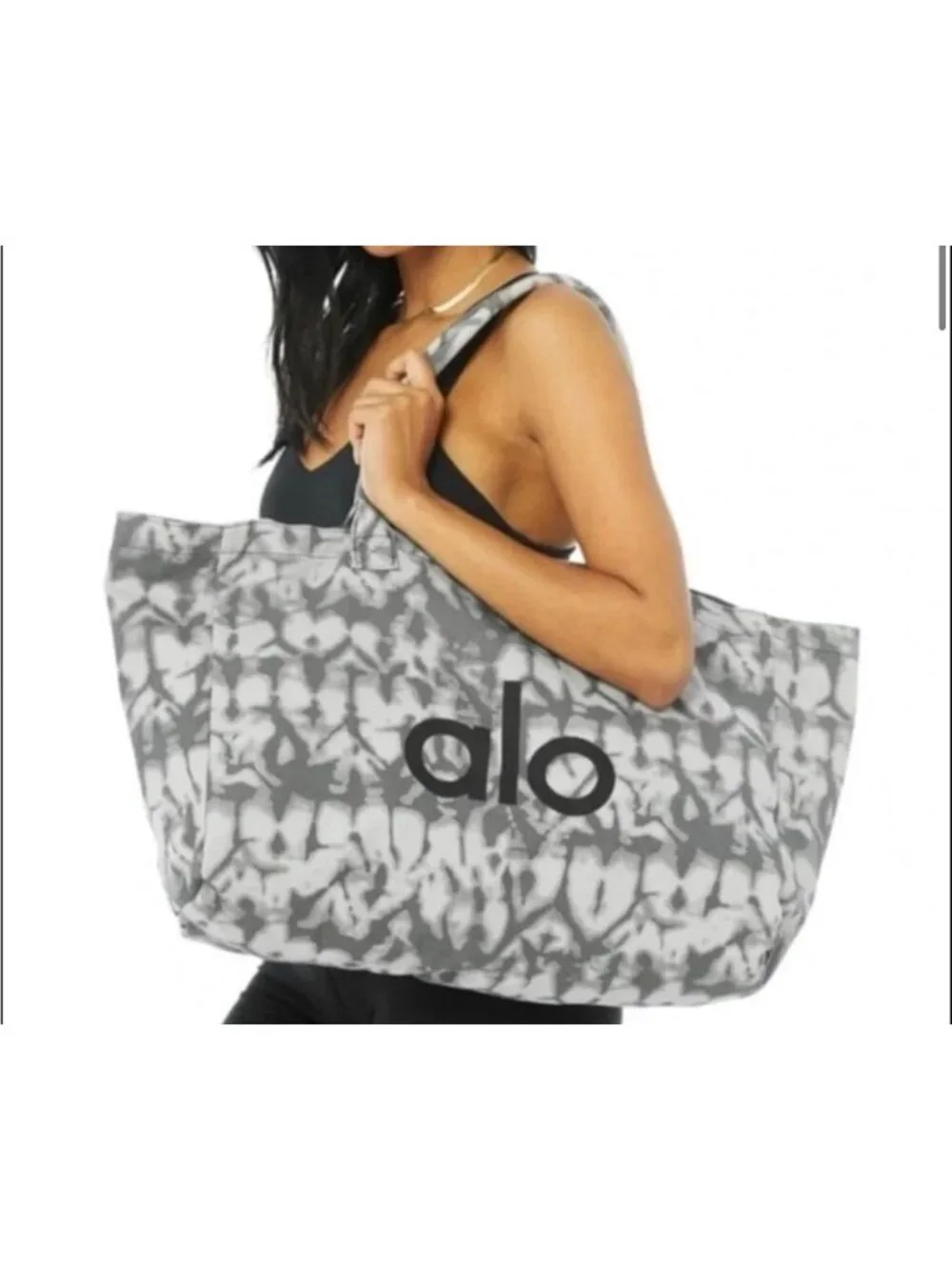 Alo Yoga Tie-Dye Canvas Tote Bag